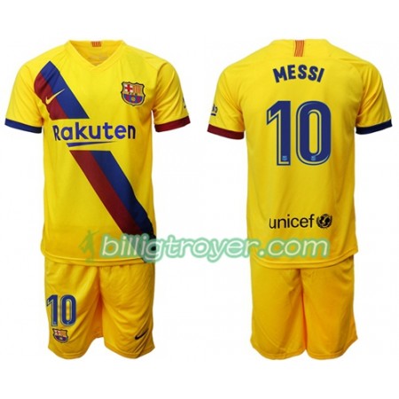 Billige Fotballdrakter FC Barcelona Lionel Messi 10 Barn Bortedraktsett 2019/20 Kortermet